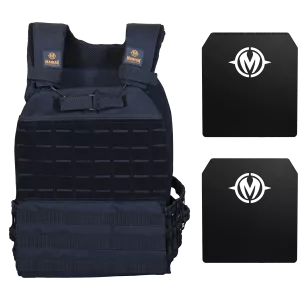 PACK Vest Tactical Plate Carrier & Set of 2 plates 4KG