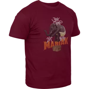 Camiseta  de manga corta Burgundy - Elefante Talla S