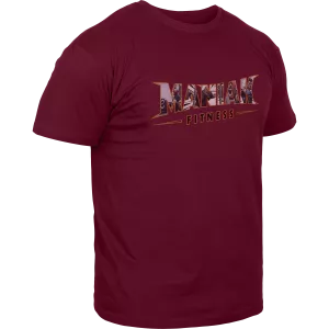 Camiseta de manga corta Burgundy - Logo Talla S