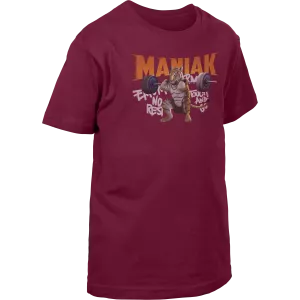 Camiseta niño de manga corta Burgundy - Tigre Talla 3-4