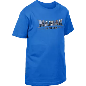 Camiseta niño de manga corta Royal blue - Logo Talla 3-4