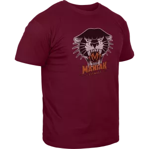 Camiseta de manga corta Burgundy - Pantera Talla S