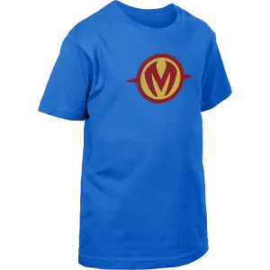 Camiseta niño de manga corta Royal blue - Supermaniak Talla 3-4