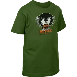 Camiseta niño de manga corta Bottle green - Pantera Talla 3-4