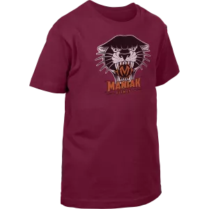 Camiseta niño de manga corta Burgundy - Pantera Talla 3-4