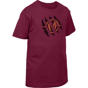 Camiseta niño de manga corta Burgundy - Garra Talla 3-4