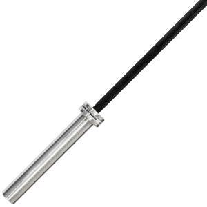 CrossBlack Olympic Bar 15KG - 8 Bearings - 600KG Hardened black chrome